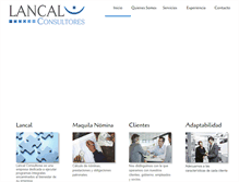 Tablet Screenshot of lancalconsultores.com